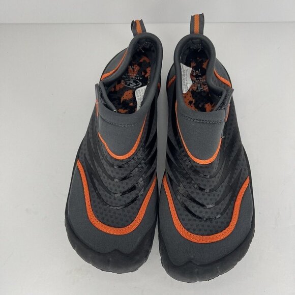 Athletic Works Gray Round Toe Aqua Socks Men's Size 7-8 Water Sport Shoes - Picture 5 of 9